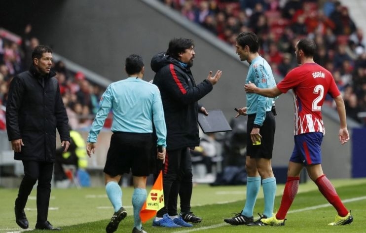 Атлетико - Хетафе 2:0, Коща с гол и червен картон