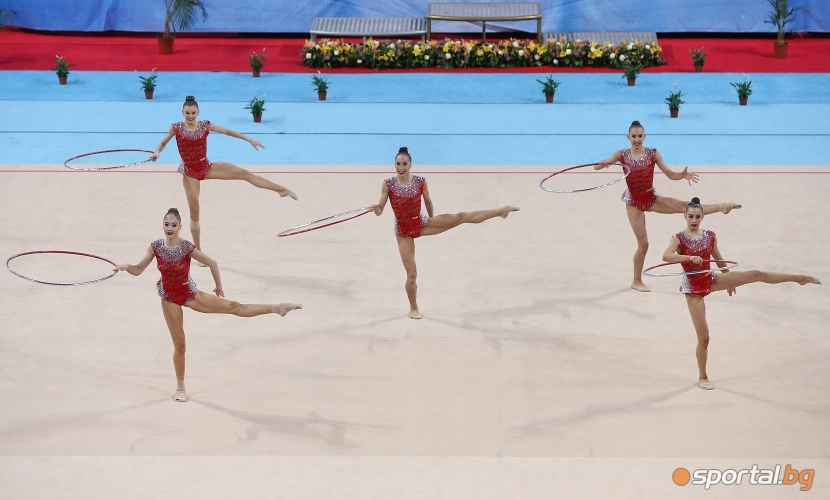Финално участие на българският ансамбъл на СК по художествена гимнастика