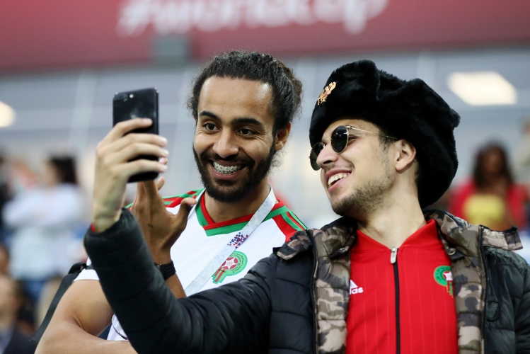 Феновете на Мароко срещу Испания