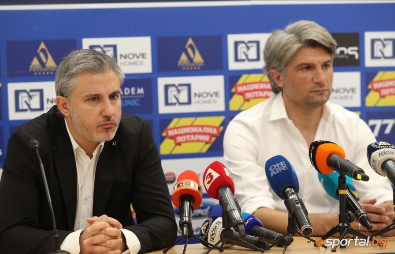 Павел Колев представя официално новия спортен директор на Левски Ивайло Петков